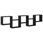 Würfelregal 5 Fächer Weiss Holzwerkstoff – Bild 2