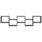 Würfelregal 5 Fächer Weiss Holzwerkstoff – Bild 4