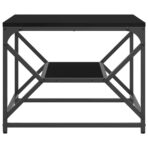 Couchtisch Schwarz Eichen-Optik 51 x 50 x 40 cm – Bild 6