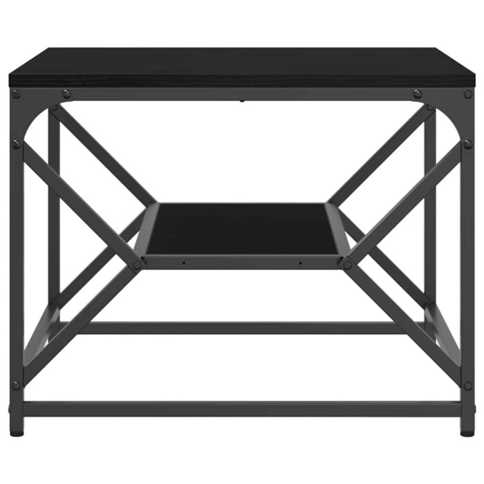 Couchtisch Schwarz Eichen-Optik 51 x 50 x 40 cm – Bild 6