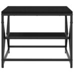 Couchtisch Schwarz Eichen-Optik 51 x 50 x 40 cm – Bild 7