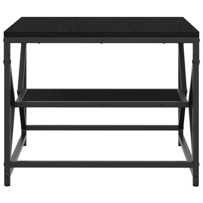 Couchtisch Schwarz Eichen-Optik 51 x 50 x 40 cm – Bild 7