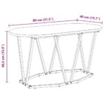 Couchtisch Schwarz Eichen-Optik 80 x 40 x 40.5 cm – Bild 10