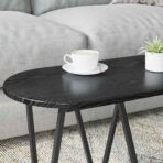 Couchtisch Schwarz Eichen-Optik 80 x 40 x 40.5 cm – Bild 4
