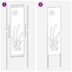 Garten Sichtschutz-Leinwand Schwarz 32 x 140 cm – Bild 8