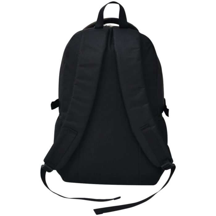 Schulrucksack 40 L Schwarz und Tarnfarbe – Bild 4