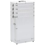 Kosmetikkoffer Aluminium Schwarz