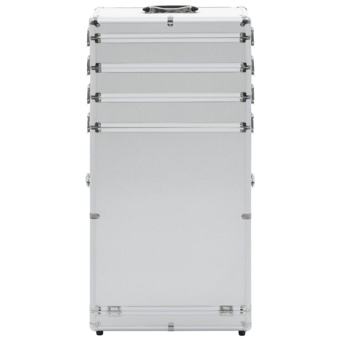 Kosmetikkoffer Aluminium Schwarz – Bild 2