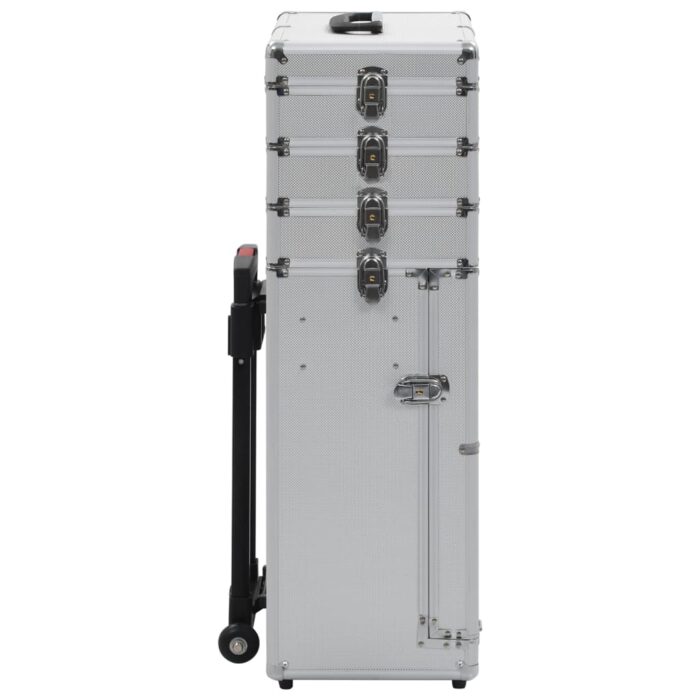 Kosmetikkoffer Aluminium Schwarz – Bild 3