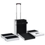 Kosmetikkoffer Aluminium Schwarz – Bild 5