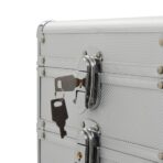 Kosmetikkoffer Aluminium Schwarz – Bild 7