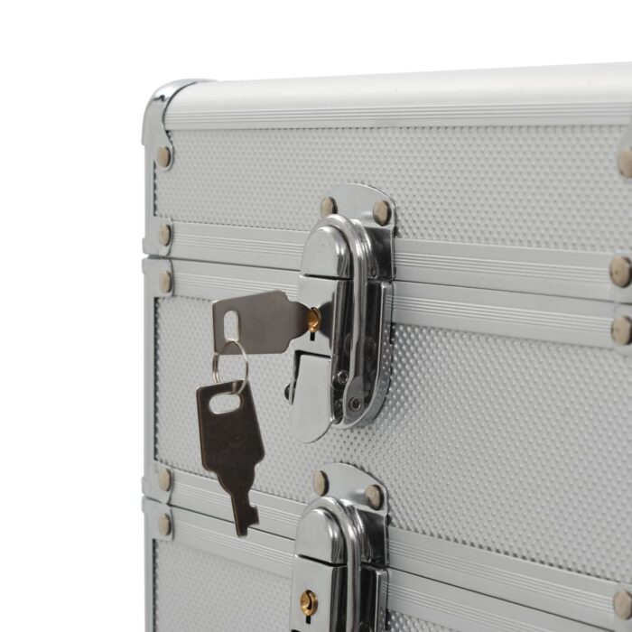 Kosmetikkoffer Aluminium Schwarz – Bild 7