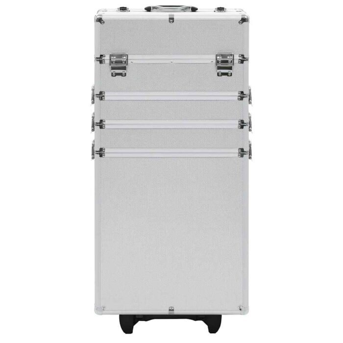 Kosmetikkoffer Aluminium Silbern – Bild 2