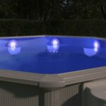 Unterwasser-LED-Poollampe mit Fernbedienung Weiss