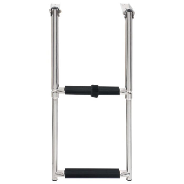 Einstiegsleiter 2 Stufen Edelstahl – Bild 2