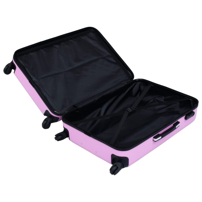 Hartschalen-Trolley-Set 2 Stk. Rosa ABS – Bild 10