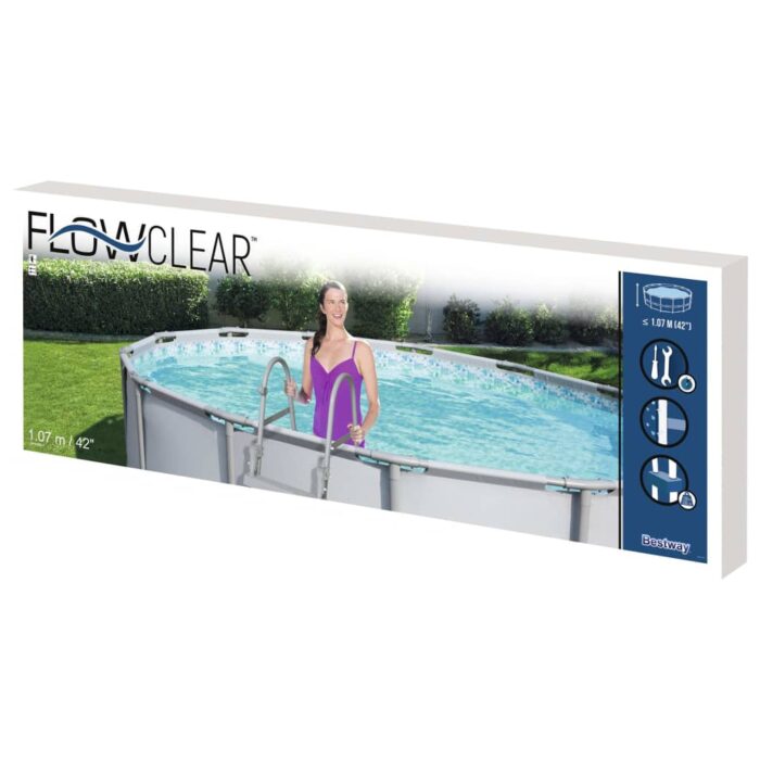 Bestway Flowclear 4-stufige Sicherheitsleiter 122 cm – Bild 8