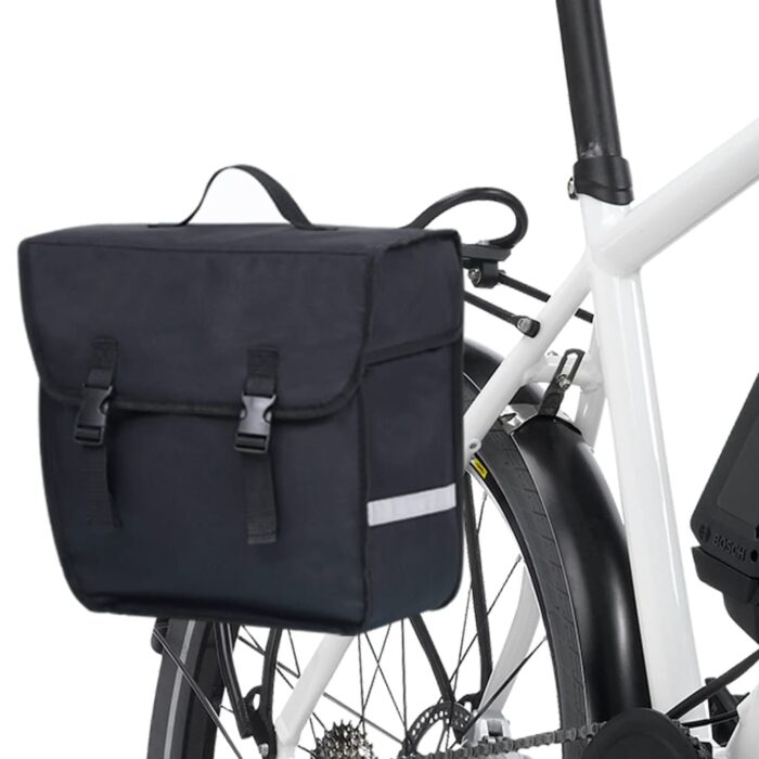 Fahrradtasche für Gepäckträger Wasserdicht 21 L Schwarz – Bild 9