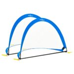 Kinder Fussballtore 2 Stk. Aufbewahrungstasche 183x117,5x120,5cm