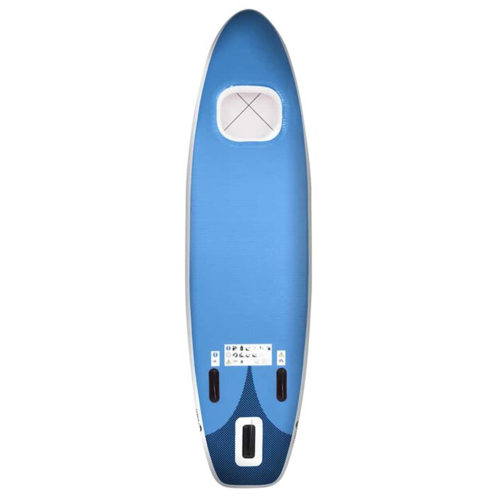 SUP-Board-Set Aufblasbar Blau 300x76x10 cm – Bild 4