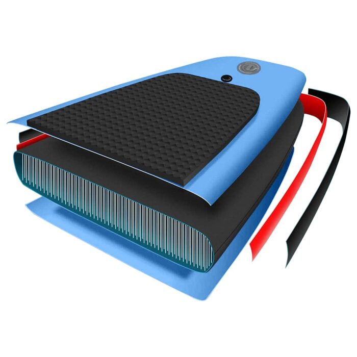 SUP-Board-Set Aufblasbar Blau 300x76x10 cm – Bild 9