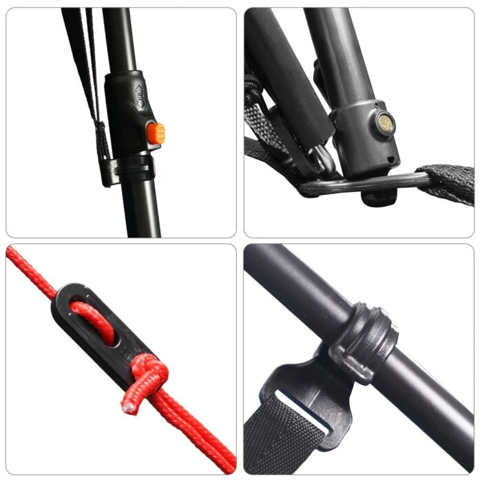 Familienzelt mit LED 10 Personen Hellblau Quick Release – Bild 13