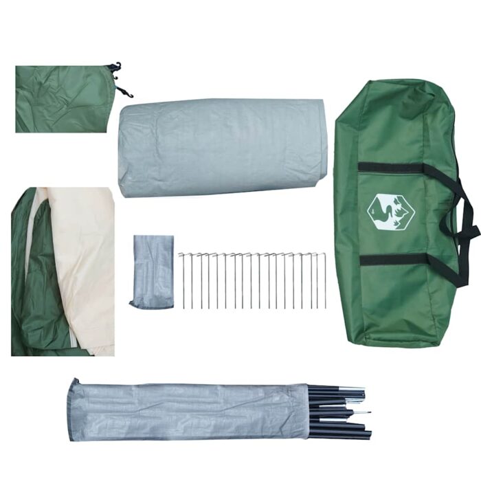 Kuppel-Familienzelt 6 Personen Grün Wasserdicht – Bild 13