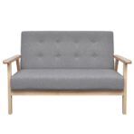 3-tlg. Sofagarnitur Stoff – Bild 2