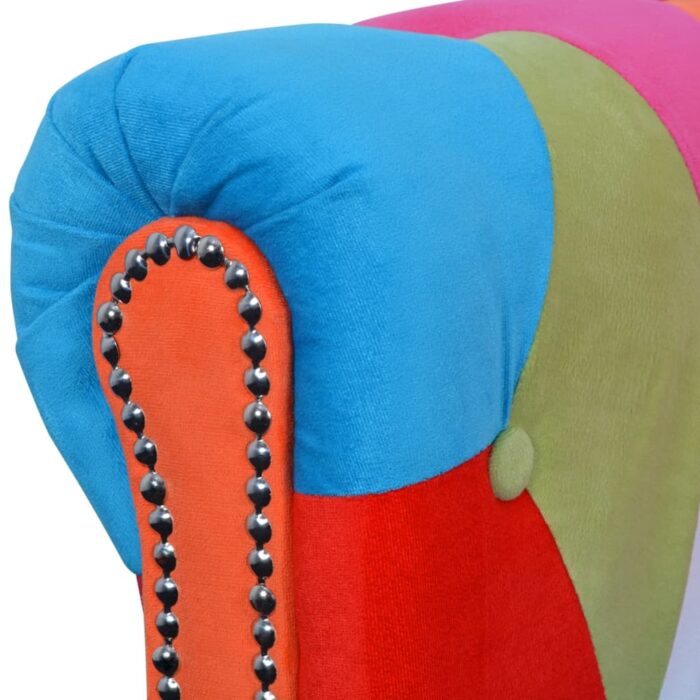 Chesterfield-Sofa 2-Sitzer-Sofa Stoff – Bild 3