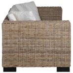 2-Sitzer Sofa Echtes Rattan – Bild 4