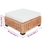 Sofagarnitur 27-tlg. Natürliches Rattan – Bild 11