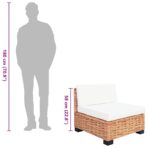 Sofagarnitur 27-tlg. Natürliches Rattan – Bild 13