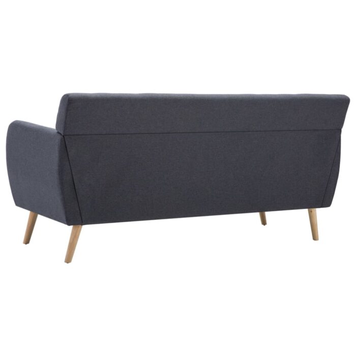 3-Sitzer-Sofa Stoff 172x70x82 cm Dunkelgrau – Bild 5