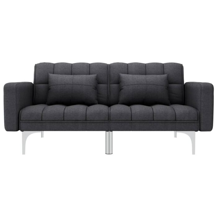 Schlafsofa Creme Stoff – Bild 2