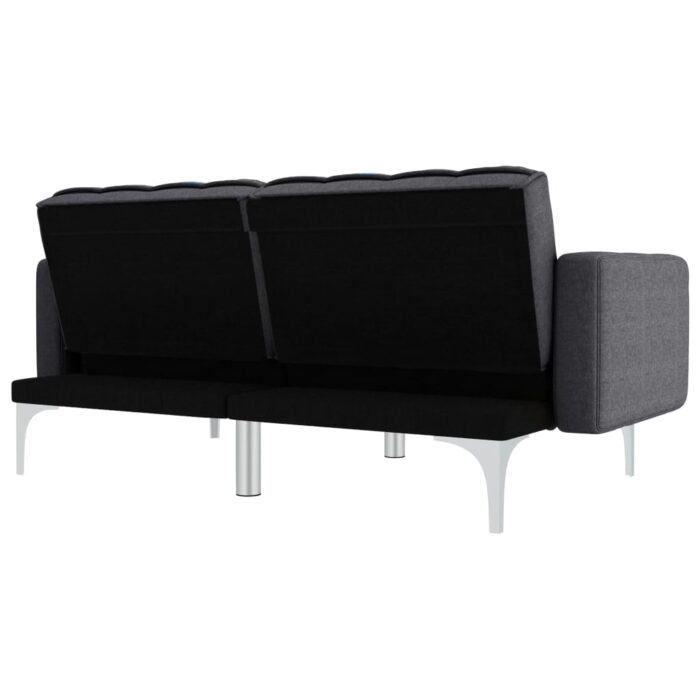 Schlafsofa Creme Stoff – Bild 4