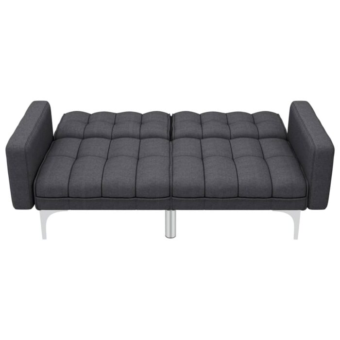 Schlafsofa Creme Stoff – Bild 5