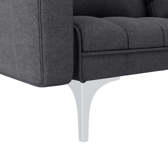Schlafsofa Creme Stoff – Bild 6