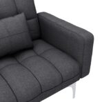Schlafsofa Creme Stoff – Bild 7