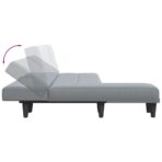 Schlafsofa in L-Form Dunkelgrau 255x140x70 cm Stoff – Bild 6