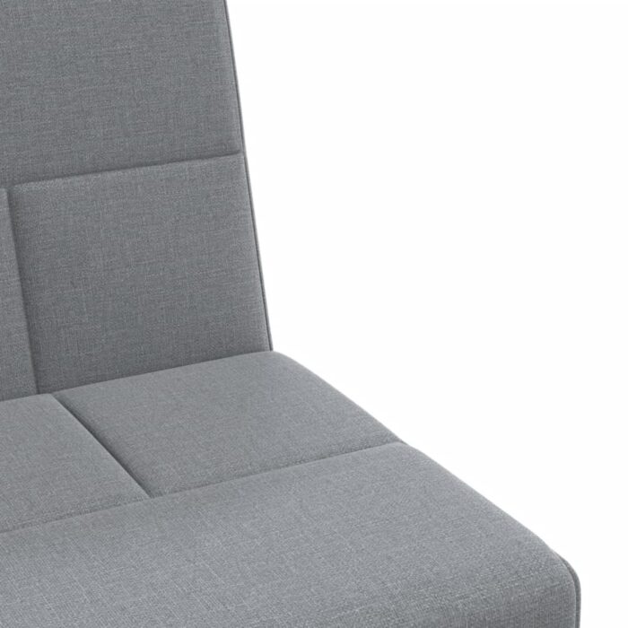 Schlafsofa in L-Form Dunkelgrau 255x140x70 cm Stoff – Bild 8