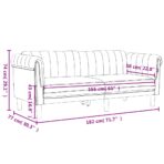 3-tlg. Sofagarnitur Hellgrau Samt – Bild 10