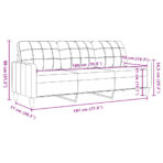 2-tlg. Sofagarnitur mit Kissen Hellgrau Samt – Bild 8