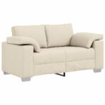 Sofa 3 pcs Beige 219 x 80 x 82 cm Leinen – Bild 5