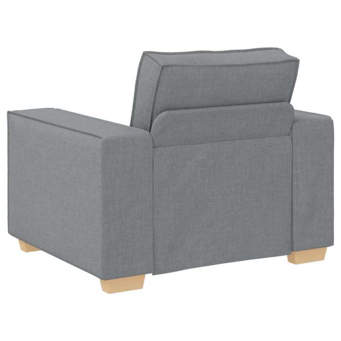 Sofa 3 pcs Hellgrau 220 x 80 x 84 cm Stoff – Bild 7
