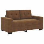 | Sofa | 2 pcs Dunkelgrau 221 x 78 x 80 cm Kunstleder – Bild 5