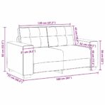 2-teiliges Sofa-Set mit Kissen, dunkelgrüner Samt – Bild 10
