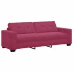 2-teiliges Sofa-Set mit Kissen, dunkelgrüner Samt – Bild 5