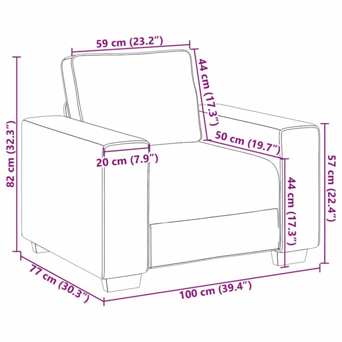 Sofa 2 pcs Hellgrau 219 x 80 x 82 cm Stoff – Bild 10