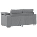 Sofa 2 pcs Hellgrau 219 x 80 x 82 cm Stoff – Bild 6
