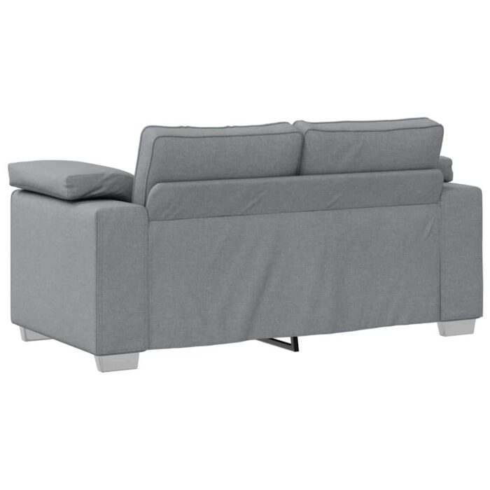 Sofa 2 pcs Hellgrau 219 x 80 x 82 cm Stoff – Bild 6